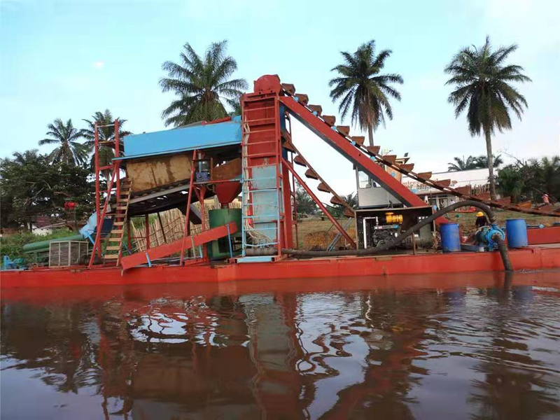 River Sand Dredging Bucket Chain Gold Dredger Sand Mining Machine